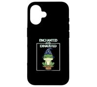 Toad Enchanted and Exhausted I'm Tired From All The Work Fun Coque pour iPhone 16