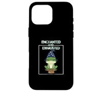 Toad Enchanted and Exhausted I'm Tired From All The Work Fun Coque pour iPhone 16 Pro Max