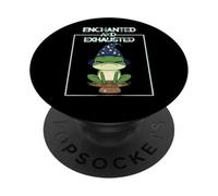 Toad Enchanted and Exhausted I'm Tired From All The Work Fun PopSockets PopGrip Adhésif