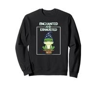 Toad Enchanted and Exhausted I'm Tired From All The Work Fun Sweatshirt