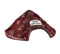 Toad House Abri de protection en résine avec panneau de bienvenue pour jardin, zoo, aquarium, marron, 20,3 x 10,2 cm