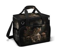 Toad Sac isotherme portable étanche avec bandoulière pour camping avec chapeau noir