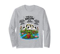 Toadally Awesome Jeu de Mots Amusant pour Enfants Mouette Grenouille Manche Longue