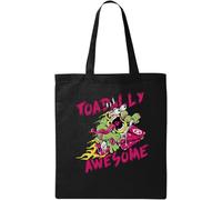 Toadally Awesome Toad Totally Awesome Sac fourre-tout en coton écologique pour scooter Noir, Noir , Taille unique