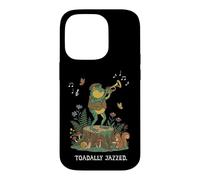 Toadally Jazzed Cottagecore Trompette de Jazz Amusante Grenouille Coque pour iPhone 14 Pro
