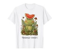 Toadally Sweet Cottagecore Grenouille Champignon pastèque T-Shirt