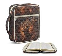 TOADDMOS Housse de bible en forme de cerf pour femme avec poignée durable et plusieurs poches pour filles