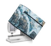 TOADDMOS Housse de machine à coudre avec poche à motif marbre, compatible avec la plupart des machines à coudre Singer et Brother standard, facile à utiliser et pliable