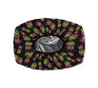 TOADDMOS Housse de protection imperméable pour treuil avec bande élastique motif ananas pour intérieur et extérieur - Convient à la plupart des véhicules