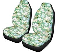 TOADDMOS Housse de siège Avant de Voiture, Motif Floral avec Colibri, Protection Universelle pour siège de Voiture, Compatible avec la Plupart des véhicules, Accessoires décoratifs, Vert