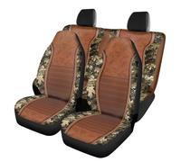 TOADDMOS Hunting Forest Lot de 4 housses de siège de voiture - Accessoires d'intérieur respirants - Protection complète - Antidérapantes - Ajustement universel pour voitures, berlines, SUV