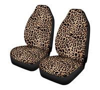 TOADDMOS Lot de 2 Housses de siège Avant de Voiture à Motif léopard Tendance, pour Voitures, berlines, SUV