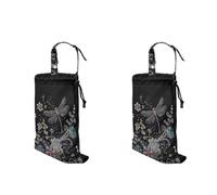 TOADDMOS Lot de 2 sacs poubelle de voiture à suspendre en tissu polyester léger pour appuie-tête de siège avant/arrière de voiture
