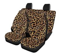 TOADDMOS Lot de 4 housses de siège de voiture universelles en polyester élastique antidérapant compatible avec la plupart des voitures, SUV, berlines