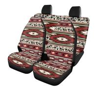 TOADDMOS Lot de 4 housses de siège de voiture Western Aztec - Accessoires d'intérieur respirants - Protection complète - Antidérapantes - Ajustement universel pour la plupart des voitures et SUV