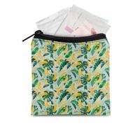 TOADDMOS Sac de serviette hygiénique à fermeture éclair pour femme et adolescente Motif citron