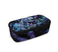 TOADDMOS Trousse à crayons de grande capacité avec fermeture éclair - Trousse de toilette de voyage - Cadeau pour adultes, adolescents, filles, garçons, Dinosaure mécanique Jurassic World, Taille