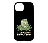 Toads and Tapioca Boba Grenouille Boba Buveur de thé au Lait Coque pour iPhone 15 Plus