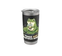 Toads And Tapioca Boba Grenouille Boba Buveur de thé au lait Gobelet isotherme en acier inoxydable double paroi