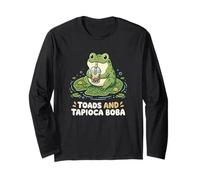 Toads and Tapioca Boba Grenouille Boba Buveur de thé au Lait Manche Longue