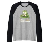 Toads and Tapioca Boba Grenouille Boba Buveur de thé au Lait Manche Raglan