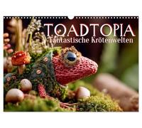 Toadtopia, le monde des animaux. Des mondes de crapauds fantastiques, Version française (Calendrier mural 2026 DIN A3 portrait), Calendrier CALVENDO mensuel