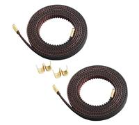 Toaiot Accessoires pour imprimante 3D Elego Neptune4 Max - Courroie X Y de rechange : courroie de distribution synchrone antidérapante 2GT x 1132 mm axe Y 1122 mm largeur 6 mm boucle en cuivre pressé