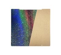 Toaiot MK3S MK3S+ MK52 Plateformes d'Imprimante 3D Accessoires : 253.8 x 241MM Texture PEI Coating - Special Colorful and Shiny PEY Film Spring Steel Plate for Prussa i3 MK2.5S MK3