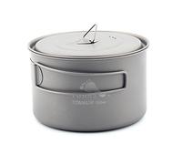 Toaks 700 ml ultraléger Camping Pot de titane Épaisseur de 0,3 mm en titane Tasse avec couvercle