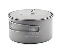Toaks 900 ml ultraléger avec poignées résistant à la chaleur pliable portable Pot de titane avec un sac de rangement en maille