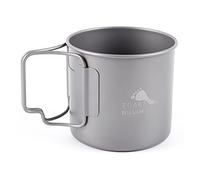 TOAKS Tasse de camping en titane 375 ml ultra légère pour le camping en plein air