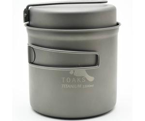 TOAKS Titanium 1100ml Pot With Pan - Mixte - Gris - taille Unique- modèle 2026
