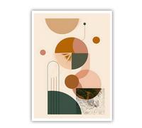 TOANGWALL abstrait géométrique art mural toile ferme mural affiches peinture style minimaliste œuvres d’art impressions pour salon chambre décor 30x45cm sans cadre