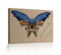 TOANGWALL Bleu Papillon Albert Bierstadt Vintage Image pour Salon