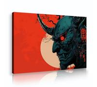 TOANGWALL Japonais mauvais esprits toile art mural horreur affiche peinture murale images images oeuvres d’art impressions mystique style gothique pour salon décor 70x100cm cadre intérieur