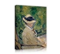 TOANGWALL Madame Manet Bellevue Toile Impression Edouard Manet 80x95cm