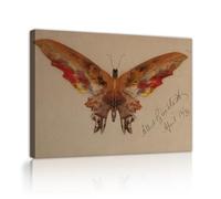 TOANGWALL Orange Papillon Albert Bierstadt Vintage Impression pour Salon