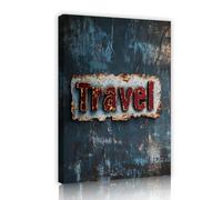 TOANGWALL Panneau rustique de voyage Art mural vintage sur toile Images industrielles rétro Estampes d’œuvres murales Affiches murales Peinture pour salon Décoration de bureau 70x100cm