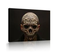 TOANGWALL Style tribal Tatouage rétro Toile Art mural Affiches au design ethnique Peinture Images modernes Impressions d’œuvres Fresque unique pour la décoration du bureau à domicile 50x60cm