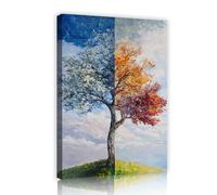 TOANGWALL Toile d’arbre toutes saisons Art mural Peinture nature Paysage Œuvres d’art de saison Affiches murales modernes pour salon Chambre décoration intérieure 30x45cm