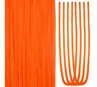 TOAOB 100 pcs Cure Pipes Orange Fil Chenille 60 cm de Longueur Tige de Chenille 0.6 cm de Diamètre Cleaners Crafts Set pour Décorations Fournitures Loisirs Creatifs et Projets Bricolage Artisanat
