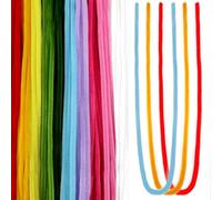 TOAOB 100 Pièces Fils Chenilles Loisirs Créatifs Colorés 60cm x 6mm