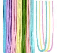 TOAOB 100 Pièces Fils Chenilles Loisirs Créatifs Pastel 60cm x 6mm Flexible