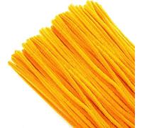 TOAOB 100pcs Fil Chenille Tiges de Fils Chenille Orange Jaune Cure Pipes Cleaner Couleurs Assorties Cleaners Crafts Set 6mm x 300mm pour DIY Artisanat Décoration Fournitures Loisirs Creatifs