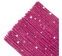 TOAOB 100pcs Tige de Fil Chenille Rose Rouge à Paillettes Cure Pipes | Fils Chenilles Loisirs Creatifs, 6mm x 30cm, pour Bricolage Créatif Artisanat, Fleurs, Animaux Décoration Fournitures