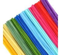 TOAOB 100pcs Tige de Fil Chenille Vert Jaune Cure Pipes Cleaner 6x300mm | Chenilles Loisirs Creatifs, 10 couleurs, pour Bricolage Créatif Artisanat, Fleurs, Animaux Décoration Fournitures