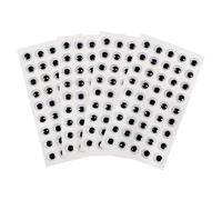 TOAOB 180Pcs Yeux Mobiles Autocollants Ronds en Plastique 8mm Wiggle Eyes pour Bricolage Scrapbooking et Arts Craft Décorations