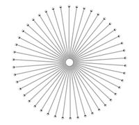 TOAOB 200 Pcs Épingles à Tête en Acier Inoxydable 60 mm Aiguilles Tiges Clous Argent Accessoire pour la Fabrication de Bijoux Artisanat de Boucle D'oreille et Pendentif