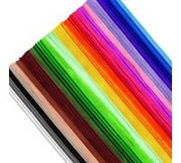 TOAOB 200 pcs Fil Chenille Tiges de Fils Chenille Colorés Cure Pipes Cleaner 25 Couleurs Assorties Cleaners Crafts Set 6 mm x 300 mm pour DIY Artisanat Décoration Fournitures Loisirs Creatifs