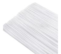 TOAOB 200pcs Fil Chenille Tiges de Fils Chenille Blanc Cure Pipes Cleaner Couleurs Assorties Cleaners Crafts Set 6mm x 300mm pour DIY Artisanat Décoration Fournitures Loisirs Creatifs